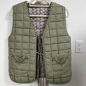 NWOT Damson Madder Arte Reversible Tie Gilet Vest